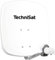 TechniSat DIGIDISH 45 - Satelliten-Schüssel für 2 Teilnehmer (45 cm kleine Sat Anlage - inkl. Wandhalterung, An-Rohr-Fitting zur Montage am Mast (30-63 mm) und Universal Twin-LNB) weiß