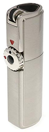 Scorch Torch Skyline Triple Jet Flame Torch Cigarette Cigar Lighter with Cigar Punch Cutter Tool (Metallic Silver)