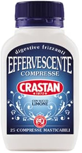 Crastan Compresse Effervescenti Digestive Gusto Limone - 25 Compresse