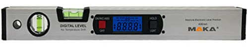 MAKA Digitale Wasserwaage 416mm - 4x90° range - Eingebaute Magnete - Mit Hintergrundbeleuchtung - Digitale Neigungsmesser - Winkel Finder Gauge Spirit Level
