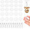 TNEDFOD 30 Pcs Crochet Plafond Sans Percer, Crochet Adhésif Plafond en Transparents Auto-adhésifs Sans Perçage avec 30 Pcs Clips de Mât de Drapeau pour Accrocher des Décorations, Salle de Bain,Cuisine