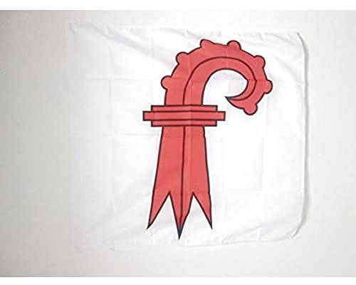 AZ FLAG - Drapeau Canton de Bâle-Campagne - 90x90 cm - Drapeau Basel-Landschaft - Bl Suisse 100% Polyester Avec Fourreau et Cordelette - Pavillon 80 g