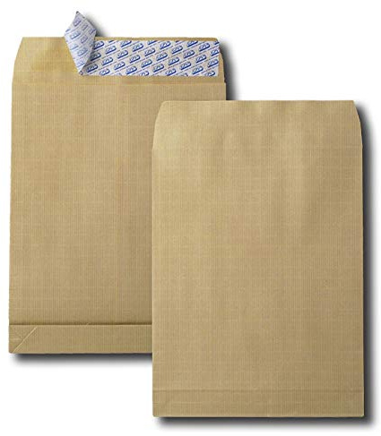 GPV - Paquet de 25 Sac à soufflet - Format 24 (260x330x30 mm), sans fenêtre, qualité papier kraft : 120 g/m2 - Certifié PEFC