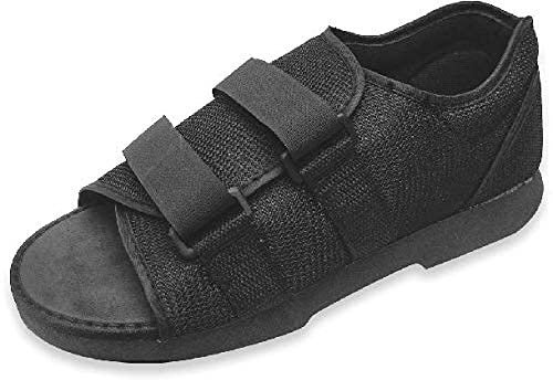 SoleAid Post-Op Recovery Shoe - Women's Round Toe Orthopedic Protective Foot Brace - Adjustable Lightweight Post-Surgical Walking Shoe (Womens: 6.5-8)