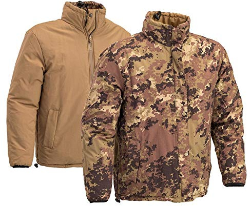 DEFCON 5 Giacca Reversibile VEGETATO Tan con Sacchetto di Compressione D5-20091 (VEGETATO/Tan, XL)
