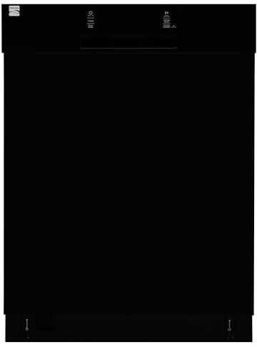 Kenmore 22-14609 24 Built-In Dishwasher - UltraWash Plus, TurboDry, SmartWash & EasyFlex Third Rack - 15 Place Settings - 45 DBA - ENERGY STAR Certified - 24 - Black