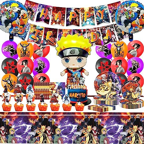 78 Stück Geburtstag Deko, Kinder Geburtstagdeko,Jungen Mädchen Birthday Decorations,Party Supplies Set mit Teller,Banner,Servietten,Luftballons,Folienballons