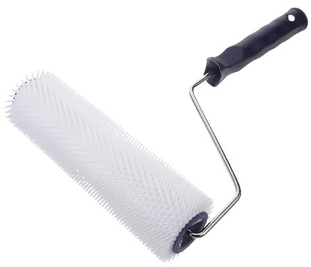 IWOWHERO Bulles Anti-bulles Outil de Nivellement Autonivelant Ciment avec Pointes Dispositif de Défoaming pour Sols Ciment Outils à Main de Construction