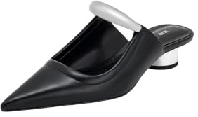 JW PEI Helena perforerade dammules, Svart, 37.5 EU