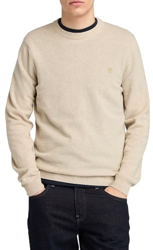 Timberland Jersey de lana merino para hombre Cohas Brook azul, Angora Heather, XXL