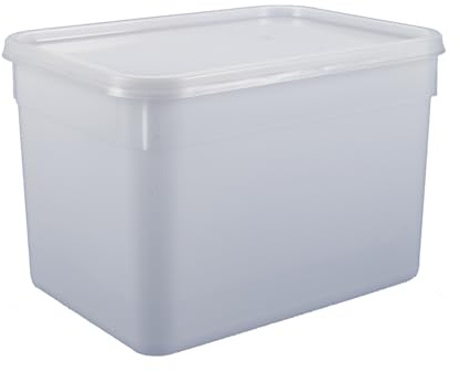 CaterCo 4L Plastic Ice Cream Food Storage Containers with Lids - 40 Pack - BPA-Free, Leakproof, Freezer & Microwave Safe Storage Tubs for Catering & Bulk Storage (4L Containers with Lids - 40 Pack)