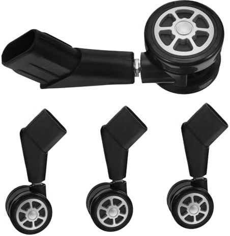 DIYEAH 4pezzi Rotelle Per Sedie Da Ufficio Ruote Girevoli in Plastica Con Ruote Silenziose Per Pavimenti Duri e Tappeti