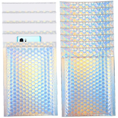Alipis 12 pièces Lot de Enveloppes à Bulles Auto-adhésives Matelassées pour Expédition Protection Antichoc et Résistantes pour Cartes Accessoires et Articles Fragiles