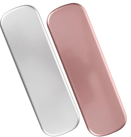 Healeved 2 Stück Metall Federmäppchen mit Einsteckfächern Rechteckige Hartschalen Stiftebox Stifteetui für Schule und Büro