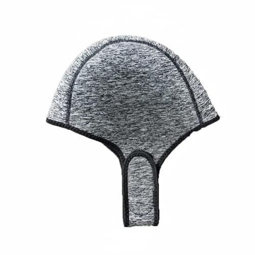 Qianly Gorro de Buceo de 2 Mm Elástico y Cómodo Capucha Térmica para Surf Secado Rápido Capucha de Neopreno para Surf para Buceadores, Natación en Invierno, Gris, Sin Visera