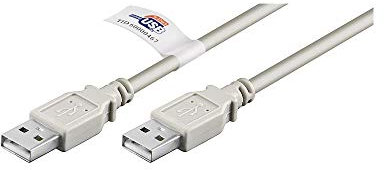 Goobay 50796 Cavo USB 2.0 ad Alta Velocità con Certificazione USB, Grigio, 2 m Lunghezza del Cavo