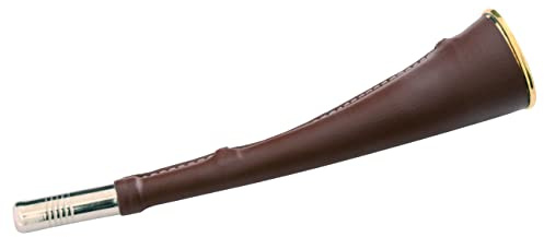 JANUEL - Corne Plate Gainée de Chasse 25cm avec Bretelle