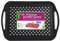 Urban Living Large 45cm Rectangle Plastic Anti Slip Dinner Serving Lap Tray With Handles (Black)