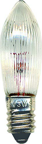 Best Season Lampadina di ricambio per lampadario da finestra, 55 V, 3 W, attacco E10
