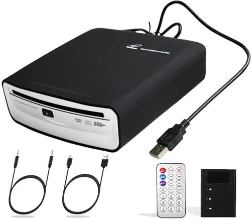 Portable Universal CD Player for Car with USB Port AUX Port,USB External CD Player for Vehicle,Laptop,Desktop,TV,Mac,Computer,for Android 4.4 and Above Navigation