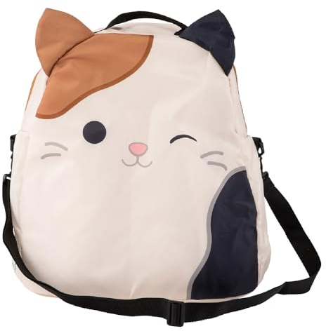 BigMouth x Squishmallows Original Cooler Bag, Large Insulated Travel Backpack Squishmallow Tote Bag Cute Summer Picnic Essentials - Cam the Cat