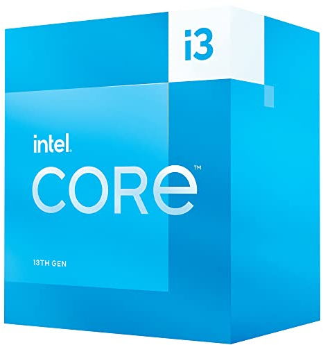 Intel Core i3-13100 Desktop-Prozessor, 4 Kerne (4 P-Kerne + 0 E-Cores) 12 MB Cache, bis zu 4,5 GHz