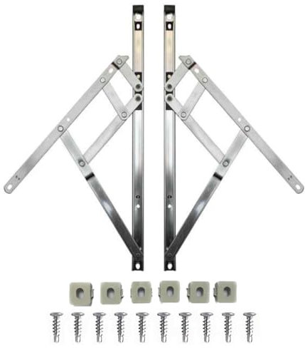 Genius® 10'' (250mm) Retrofit UPVC Window Friction Stay Hinges Top Hung/Side Hung (One Pair)