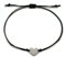 Armband Herz für Damen - Handmade Armbändchen - Armkette mit Herzchen für Frauen & Mädchen - Geschenk Freundschaftsband Freundin (Schwarz)