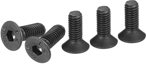 DTGN M3-0.5x8mm Flat Head Socket Cap Screws, 100 Pack Hex Socket Flat Head Screws Carbon Steel Black Oxide, Full Thread, Countersunk Bolts