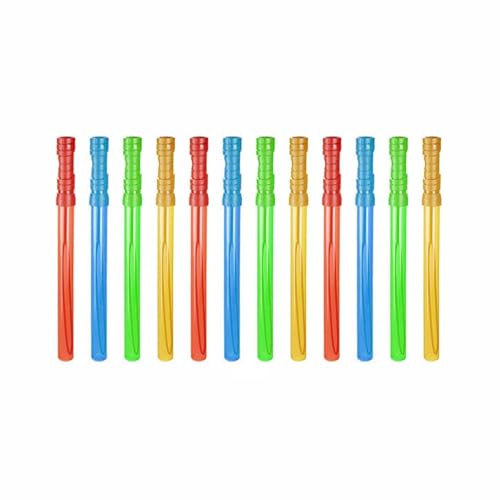 simpa 4oz (118ml) Big Bubble Wands 14.6 (37cm) Bubble Sticks - Set of 12