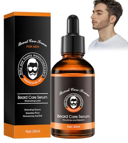 Wonsters 30 ml Siero nutriente per barba, Beard Serum, olio per barba rinforzante e nutriente per la crescita della barba, siero naturale per la crescita dei peli sul viso per uomini Vaniglia