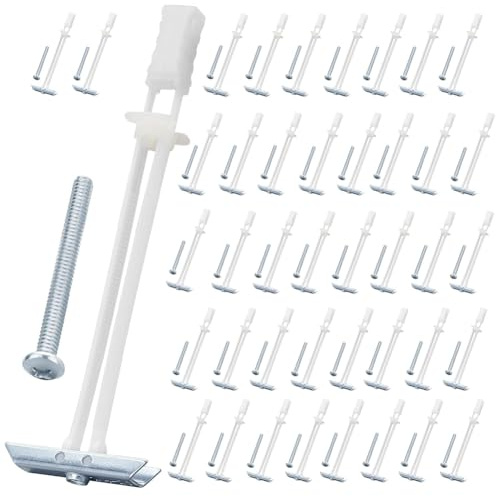 Eieenotee Ancoraggio per Cartongesso con Bullone per Dispositivi di Fissaggio da 1/4 Pollice-20 Pollice, Kit di Ancoraggio per Carichi Pesanti per Montaggio TV, 42 Pezzi