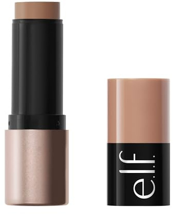 e.l.f. Soft Glam Cream Bronzer in stick, bronzer in crema modulabile per un glow scolpito e con un finish satinato di lunga durata, design retrattile, vegano e cruelty-free, Fair
