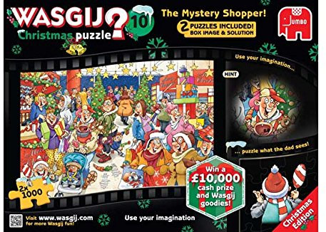 Wasgij Christmas 10 Mystery Shopper Jigsaw Puzzle.