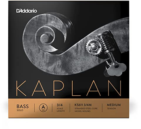 D'Addario Kaplan Solo A-Saite für Kontrabass, 3/4, mittlere Spannung