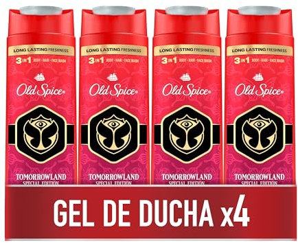 Old Spice Tomorrowland Edición Especial Gel De Ducha Y Champú 3 en 1 4x400ml