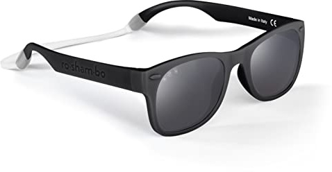 ROSHAMBO Unbreakable Baby Sunglasses with Strap BPA-free – Girls Boys 0-24 months Infants – Polarized Lens, Assembled in USA, Bueller
