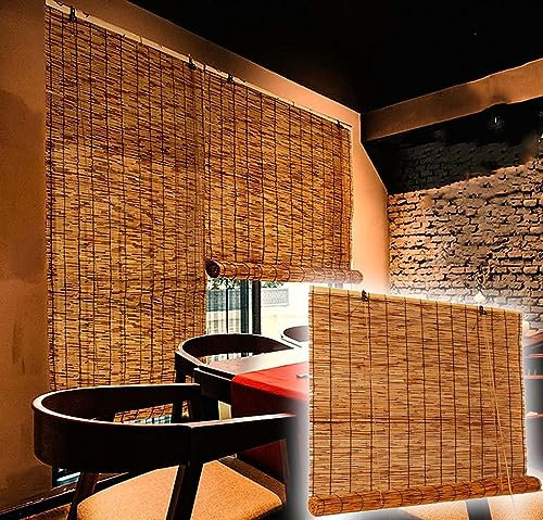 Cañizo Natural Bambú,Pantalla De JardíN,Rollo De Valla De Caña,Estera De Mimbre Privacidad Natural,Mimbre Ocultacion,Pantalla De Privacidad,Valla De Bambú,60x110cm