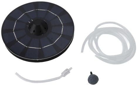 Aireador Solar Flotante para Estanque, Bomba de Agua Alimentada por Energía Solar, Potencia Automática, Oxigenador de Tanque de Peces Flotante, Bomba de Aire para Estanque, 2,5 W