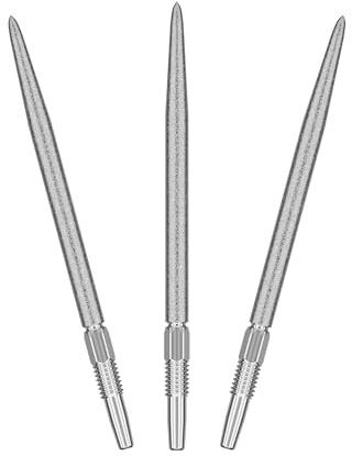 Target Darts Swiss Point SLK Luke Littler Dart Points (3 Pack Set of Tips) 30MM/35MM/42MM – Gold/Silver/Black | Rough Textured Dart Points, Replacement Steel Dart Tips, Professional Dart Accessories