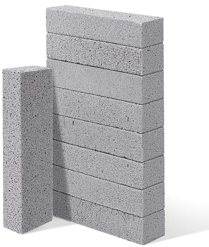 ZUFECY 10pc Pumice Stone for Toilet Bowl Clean, Toilet Bowl Stain Cleanning Stone, Pumice Stone Cleaner Tool for Bathroom, Sink, Grill & Pool Surfaces