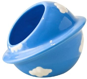 Keramik-Meerschweinchenversteck und -haus, kühlendes Sommer-Sandbad, Versteck für Chinchilla, Rennmäuse, Mäuse und andere Kleintiere