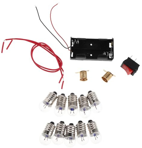 Milisten Kit De 4 Experimentos Eléctricos Kit De Creación De Circuitos Portalámparas Pequeño para Herramientas
