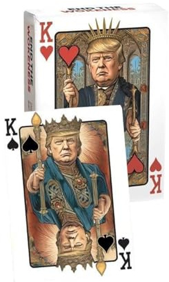 ZYMIADOU Merchandising politico di elezione del mazzo di carte per partiti e raduni gioco con amico unico gioco di poker politici carte da gioco mazzo collezionabile