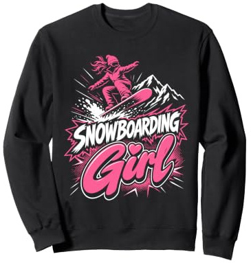 Snowboarder SNOWBOARDING GIRL Girls Children Snowboard Sweatshirt