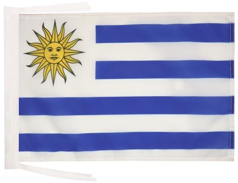 AZ FLAG - Flagge Uruguay - 45x30 cm Mit Kordel - Uruguayische Fahne 30 x 45 cm - Flaggen