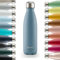 Blumtal® Borraccia termica acciaio inox Charles - bottiglia termica 350ml senza BPA - borraccia acciaio a prova di perdite, borracce termiche doppia parete, borraccia in acciaio - dove grey/grigio blu