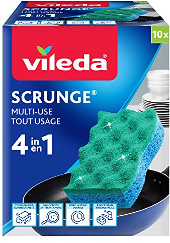 Vileda ehf, Dishwasher-Safe Material, Green, 10-Pack