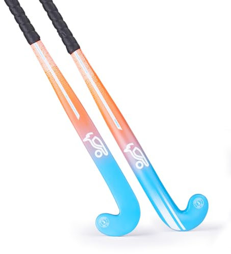 Kookaburra Unisex Jugend Strike Junior Hockey Stick Hockeyschläger, orange/blau, 35 Light