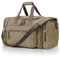 Erweiterbare Reisetasche 47L, Kompakte Sporttasche Herren Damen, Robuste Stofftasche für Reisen, Fitness und Business, Handgepäcktasche (Kaffee)